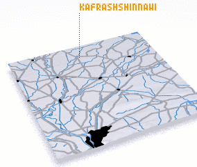 3d view of Kafr ash Shinnāwī