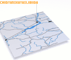 3d view of Chudyanskaya Sloboda