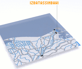 3d view of ‘Izbat as Simbāwī