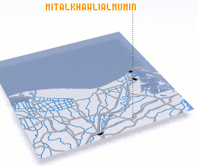 3d view of Mīt al Khawlī al Muʼmin