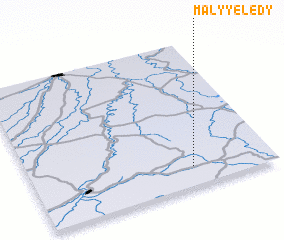 3d view of Malyye Lëdy