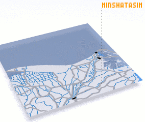 3d view of Minshât `Âṣim