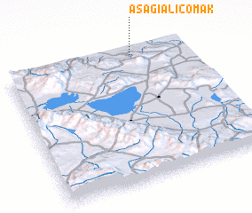 3d view of Aşağıaliçomak