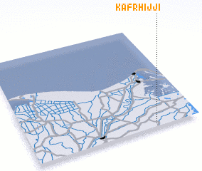 3d view of Kafr Ḩijjī
