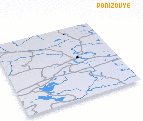 3d view of Ponizov\