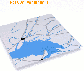 3d view of Malyye Vyazhishchi