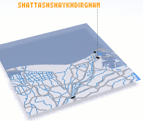3d view of Shaţţ ash Shaykh Ḑirghām