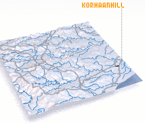 3d view of Korhaan Hill