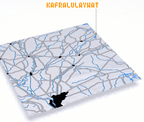 3d view of Kafr al ‘Ulaywāt