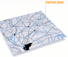 3d view of Kafr al Ḩāwī