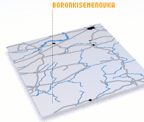 3d view of Boronʼki-Semënovka