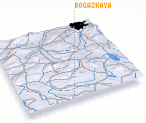 3d view of Boğazkaya