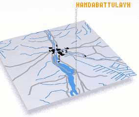 3d view of Ḩamdāb aţ Ţulayḩ