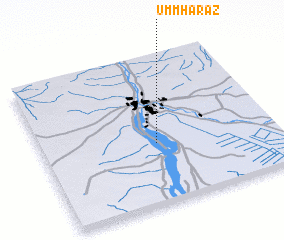 3d view of Umm Ḩarāz