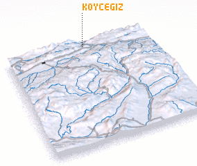 3d view of Köyceğiz