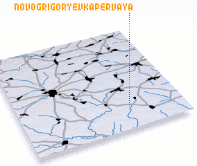 3d view of Novogrigorʼyevka Pervaya