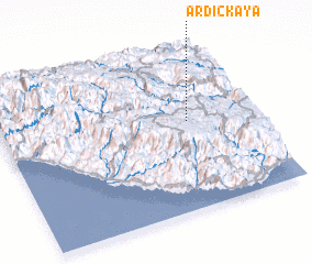 3d view of Ardıçkaya