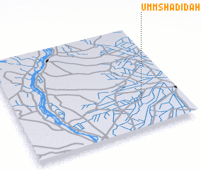 3d view of Umm Shadīdah