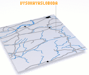 3d view of Vysokaya Sloboda