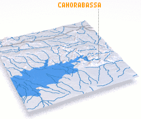 3d view of Cahora Bassa