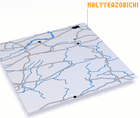 3d view of Malyye Azobichi