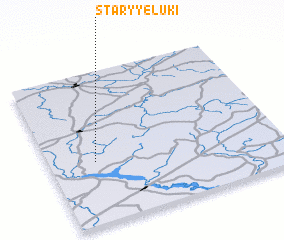 3d view of Staryye Luki