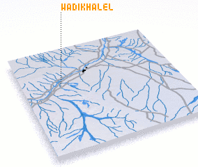 3d view of Wadi Khalel
