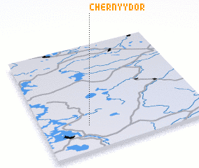 3d view of Chërnyy Dor