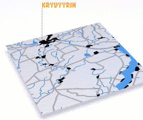 3d view of Kryvyy Rih
