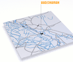 3d view of Wad Sham‘ah
