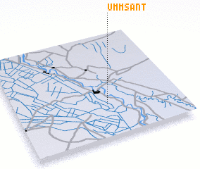 3d view of Umm Sanţ