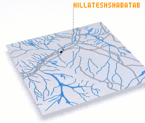 3d view of Hillat esh Shabatab