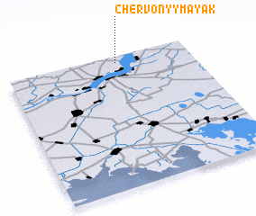 3d view of Chervonyy Mayak