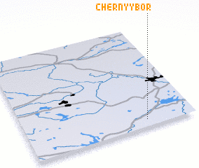 3d view of Chërnyy Bor