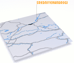 3d view of Sredniye Mandrogi