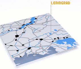 3d view of Leningrad