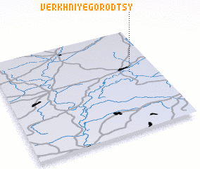 3d view of Verkhniye Gorodtsy