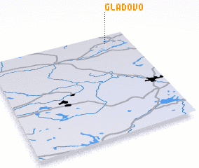 3d view of Gladovo