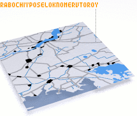 3d view of Rabochiy Posëlok Nomer Vtoroy