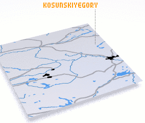 3d view of Kosunskiye Gory