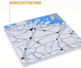 3d view of Ak-Mechetʼ-Nayman