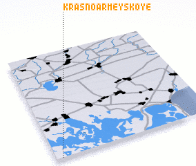 3d view of Krasnoarmeyskoye