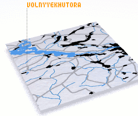 3d view of Volʼnyye Khutora