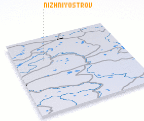 3d view of Nizhniy Ostrov