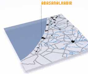 3d view of Abasān al Kabīr