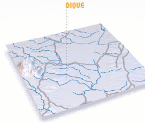 3d view of Dique