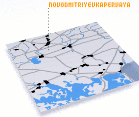 3d view of Novo-Dmitriyevka Pervaya