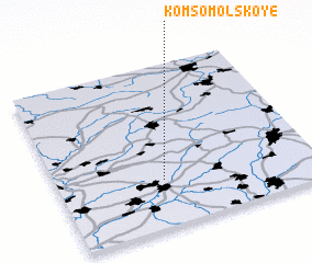 3d view of Komsomolʼskoye