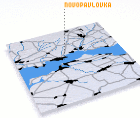 3d view of Novo-Pavlovka