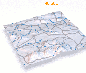 3d view of Acıgöl